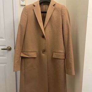 Uniqlo Tan Women's Wool Trench Coat